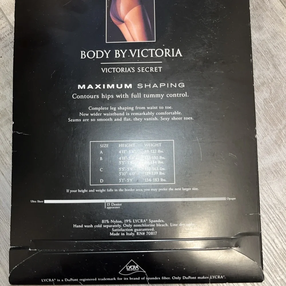 Victoria's Secret Body by Victoria‎ Maximum Shaping Control Top Almost Black  A